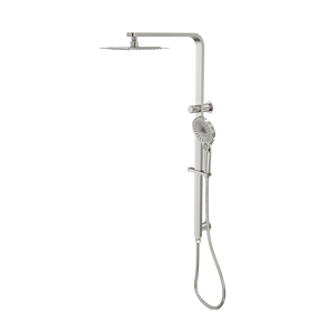 LINSOL MASON SHOWER COMBINATION AND MULTIFUNCTION HANDPIECE WITH 200MM SQUARE HEAD BRUSHED NICKEL