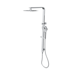 LINSOL MASON SHOWER COMBINATION AND MULTIFUNCTION HANDPIECE WITH 200MM SQUARE HEAD CHROME