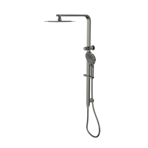 LINSOL MASON SHOWER COMBINATION AND MULTIFUNCTION HANDPIECE WITH 200MM SQUARE HEAD GUN METAL