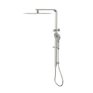 LINSOL MASON SHOWER COMBINATION AND MULTIFUNCTION HANDPIECE WITH 300MM SQUARE HEAD BRUSHED NICKEL