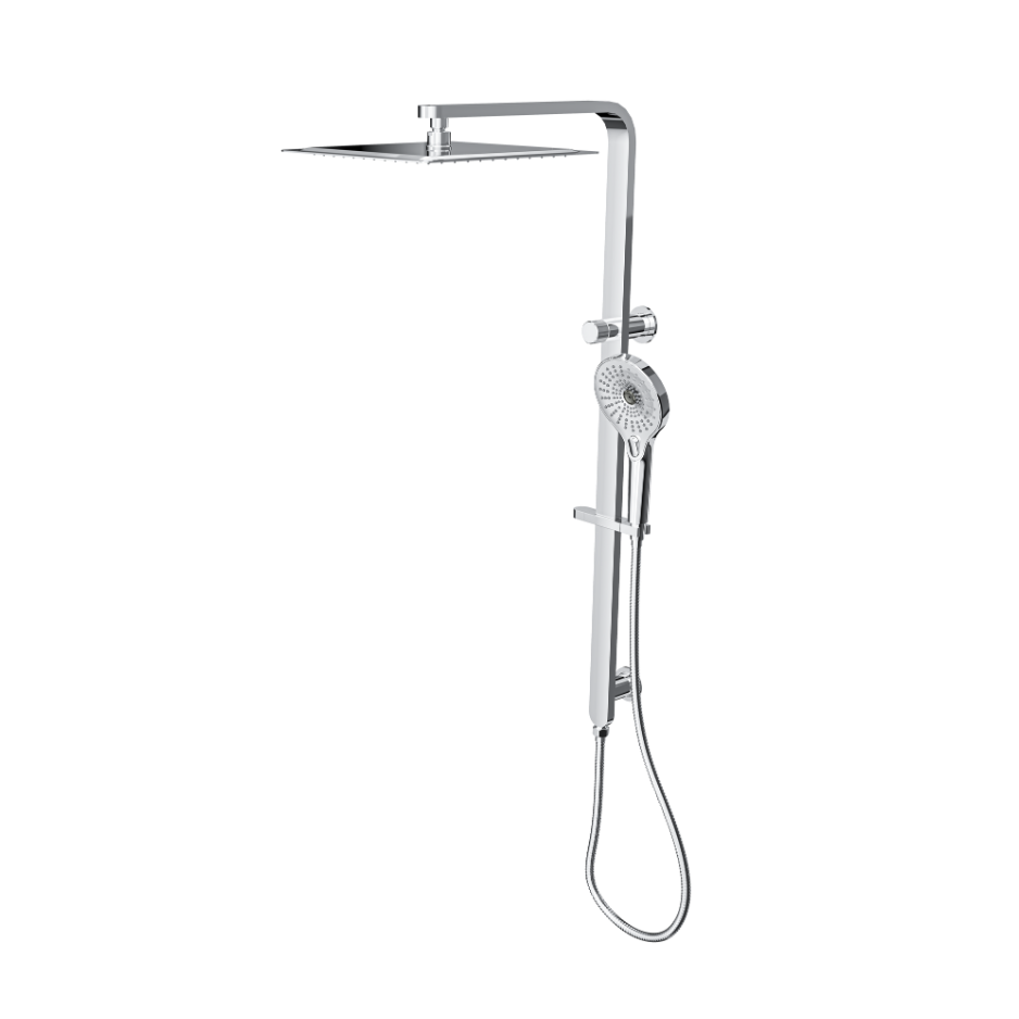 LINSOL MASON SHOWER COMBINATION AND MULTIFUNCTION HANDPIECE WITH 300MM SQUARE HEAD CHROME