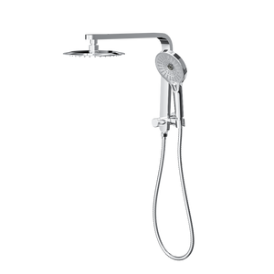 LINSOL MASON SHORT SHOWER COMBINATION AND MULTIFUNCTION HANDPIECE WITH 200MM ROUND HEAD CHROME