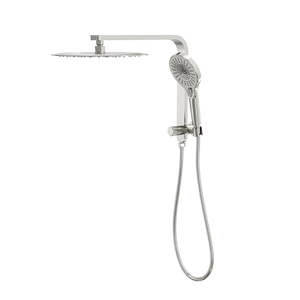 LINSOL MASON SHORT SHOWER COMBINATION AND MULTIFUNCTION HANDPIECE WITH 300MM ROUND HEAD BRUSHED NICKEL