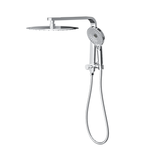 LINSOL MASON SHORT SHOWER COMBINATION AND MULTIFUNCTION HANDPIECE WITH 300MM ROUND HEAD CHROME