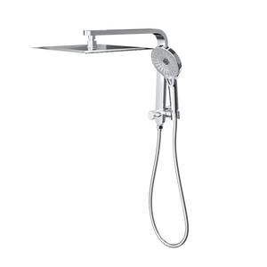 LINSOL MASON SHORT SHOWER COMBINATION AND MULTIFUNCTION HANDPIECE WITH 300MM SQUARE HEAD CHROME