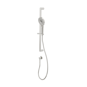 LINSOL MASON SLIDING SHOWER RAIL WITH MULTIFUNCTION HANDPIECE BRUSHED NICKEL