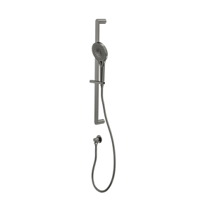 LINSOL MASON SLIDING SHOWER RAIL WITH MULTIFUNCTION HANDPIECE GUN METAL
