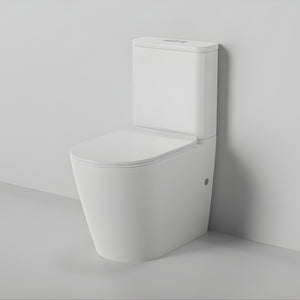 ZUMI VERA AMBULANT EXTRA HIGH BACK-TO-WALL TOILET SUITE GLOSS WHITE