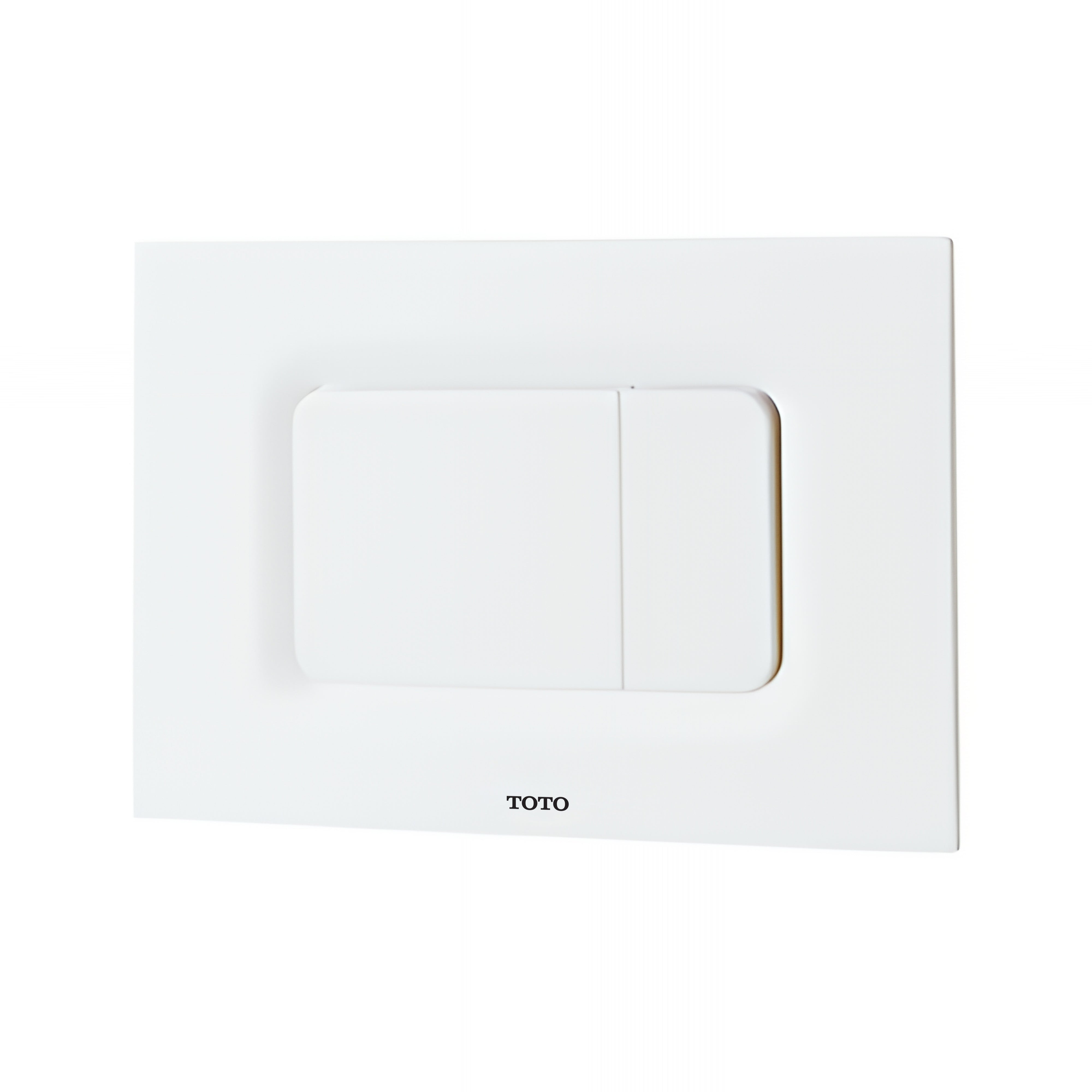 TOTO AXENT RECTANGULAR BUTTON FLUSH PLATE 243MM MATTE WHITE