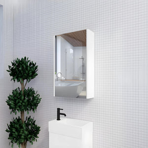 RIVA GENEVA MATTE WHITE MIRROR SHAVING CABINET 450X720MM