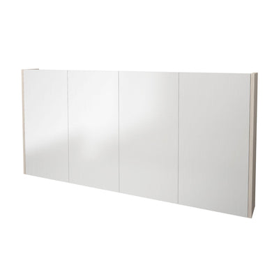 LUKKA CAMDEN COASTAL OAK MIRROR SHAVING CABINET 1500MM