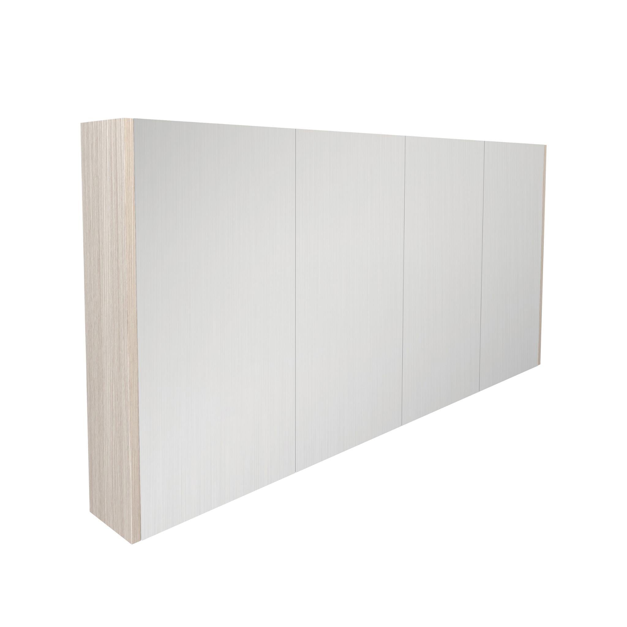 LUKKA CAMDEN COASTAL OAK MIRROR SHAVING CABINET 1500MM