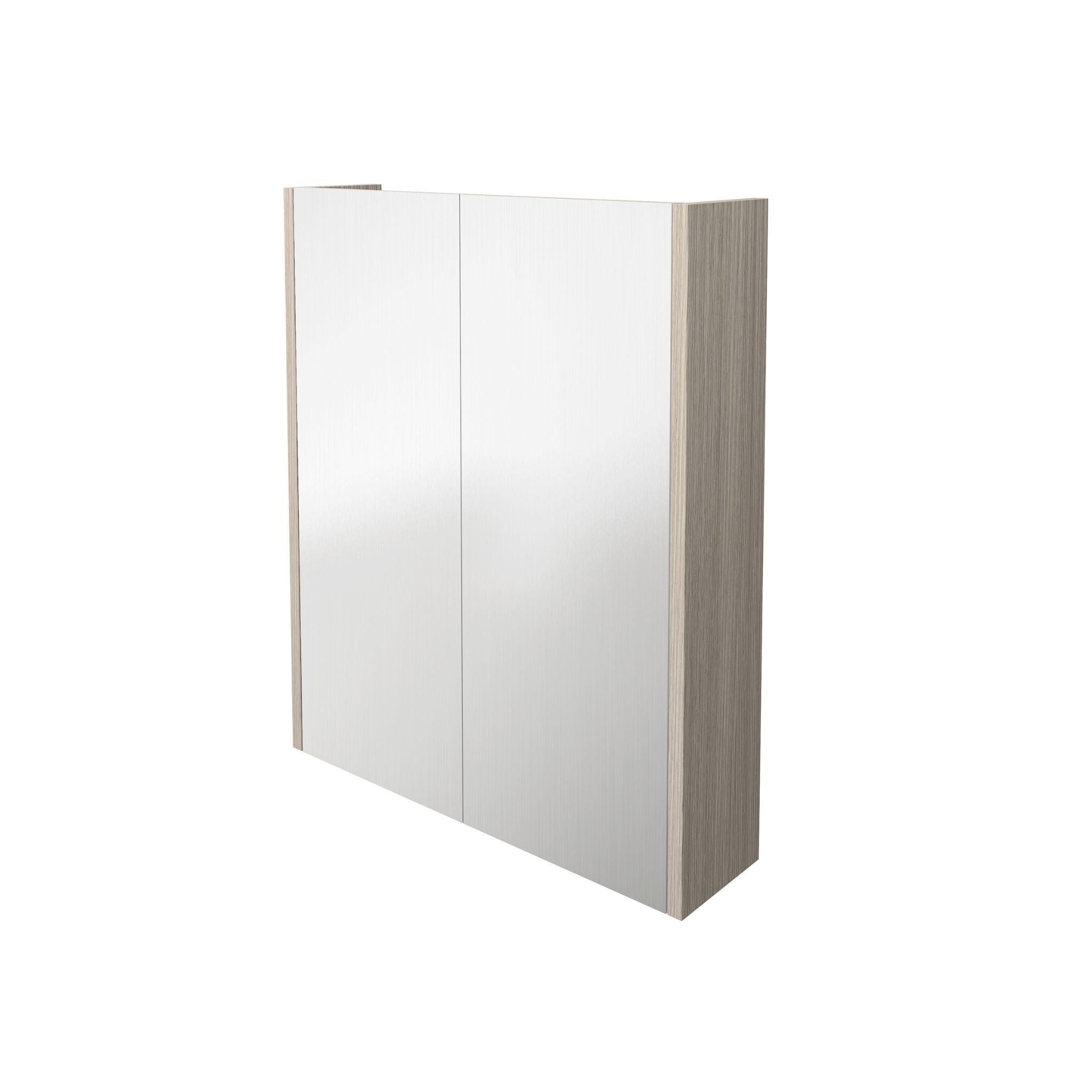 LUKKA CAMDEN COASTAL OAK MIRROR SHAVING CABINET 600MM