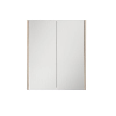 LUKKA CAMDEN COASTAL OAK MIRROR SHAVING CABINET 600MM