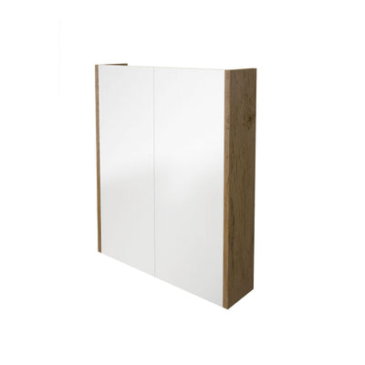 LUKKA CAMDEN PRIME OAK MIRROR SHAVING CABINET 600MM