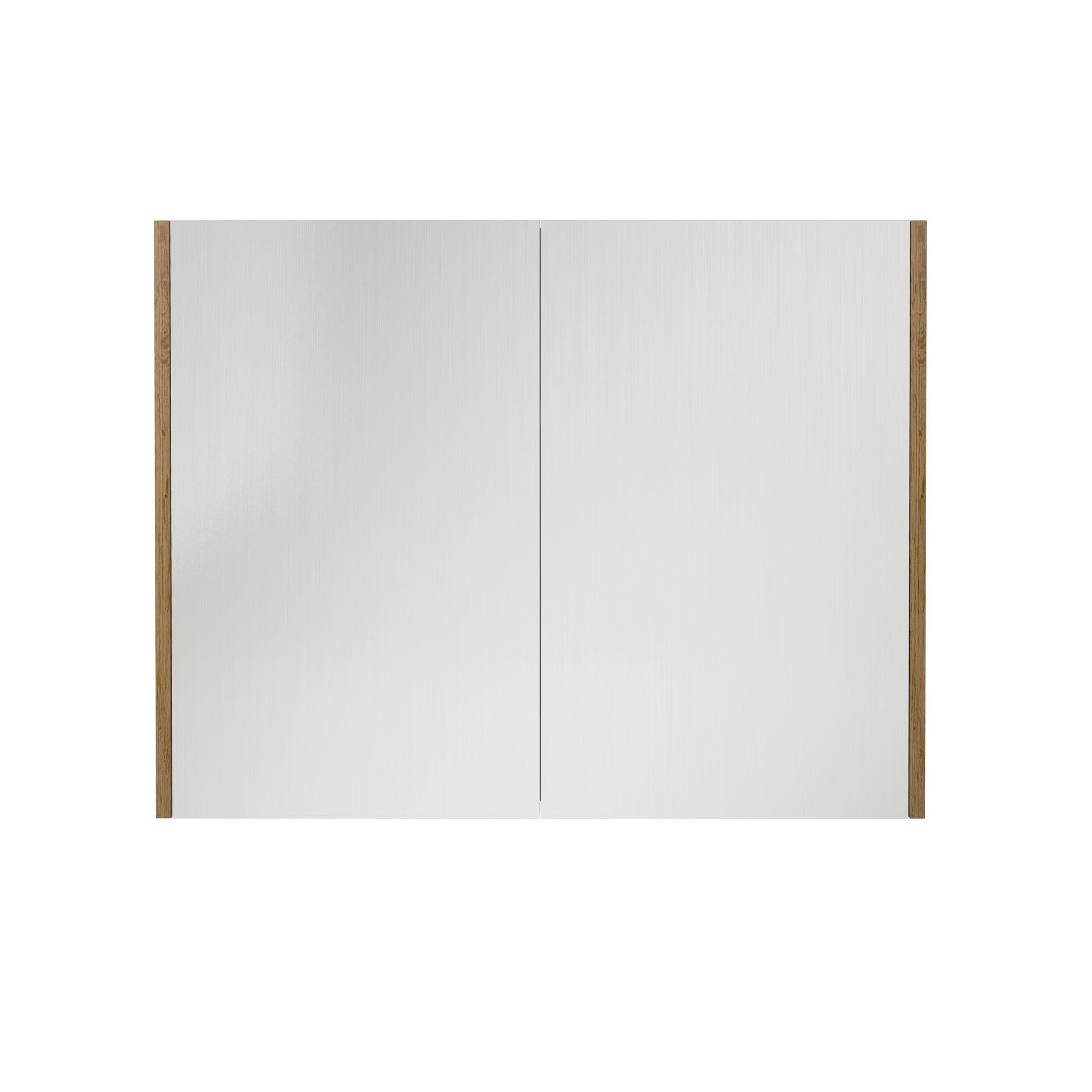 LUKKA CAMDEN PRIME OAK MIRROR SHAVING CABINET 900MM