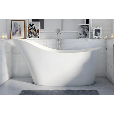 DECINA MARCELLA FREESTANDING BATH GLOSS WHITE 1700MM