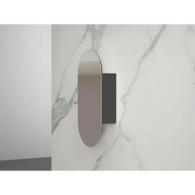 INFINITY METRO SEMI MATTE BLACK SHAVING CABINET 450X900MM