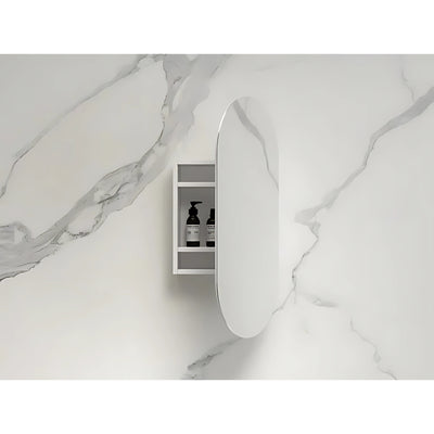 INFINITY METRO SEMI MATTE WHITE SHAVING CABINET 450X900MM