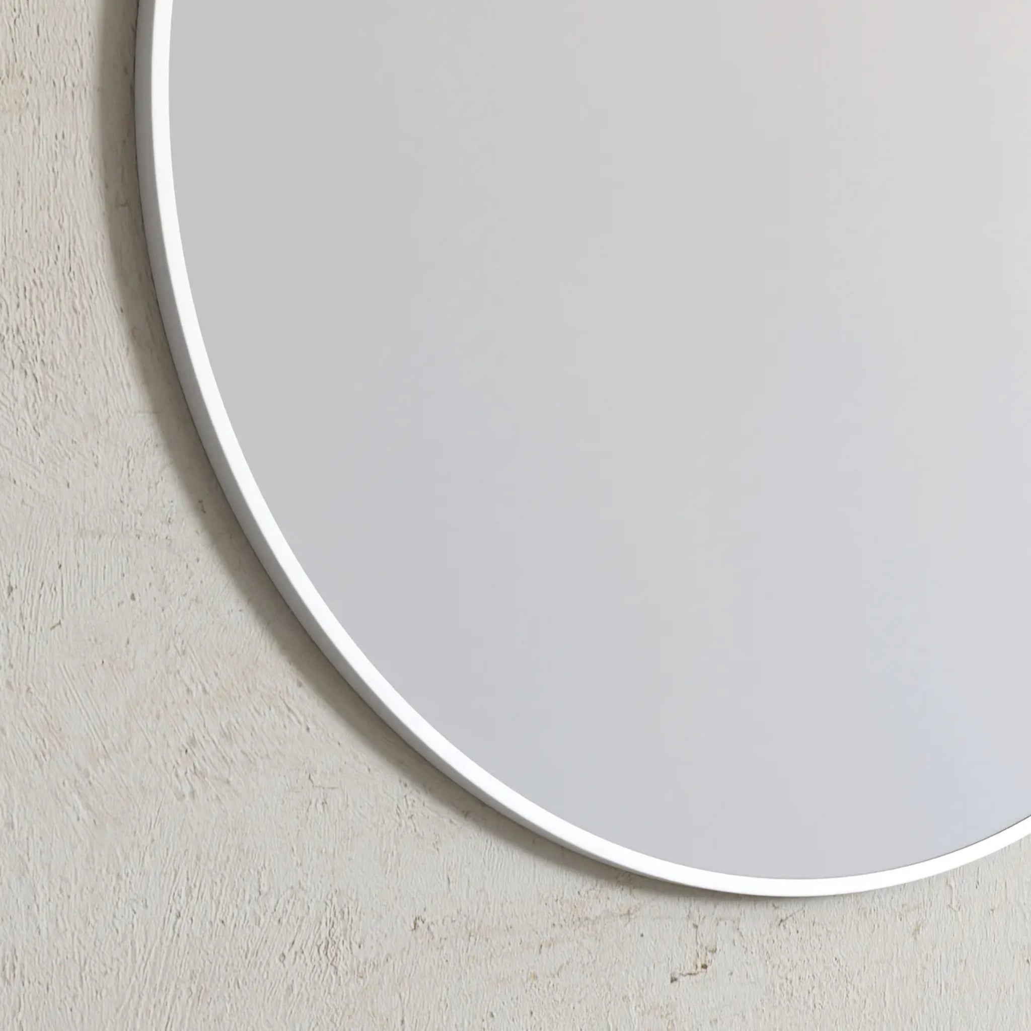 OTTI LONDON METAL FRAMED TUFFI MIRROR MATTE WHITE 700X700MM