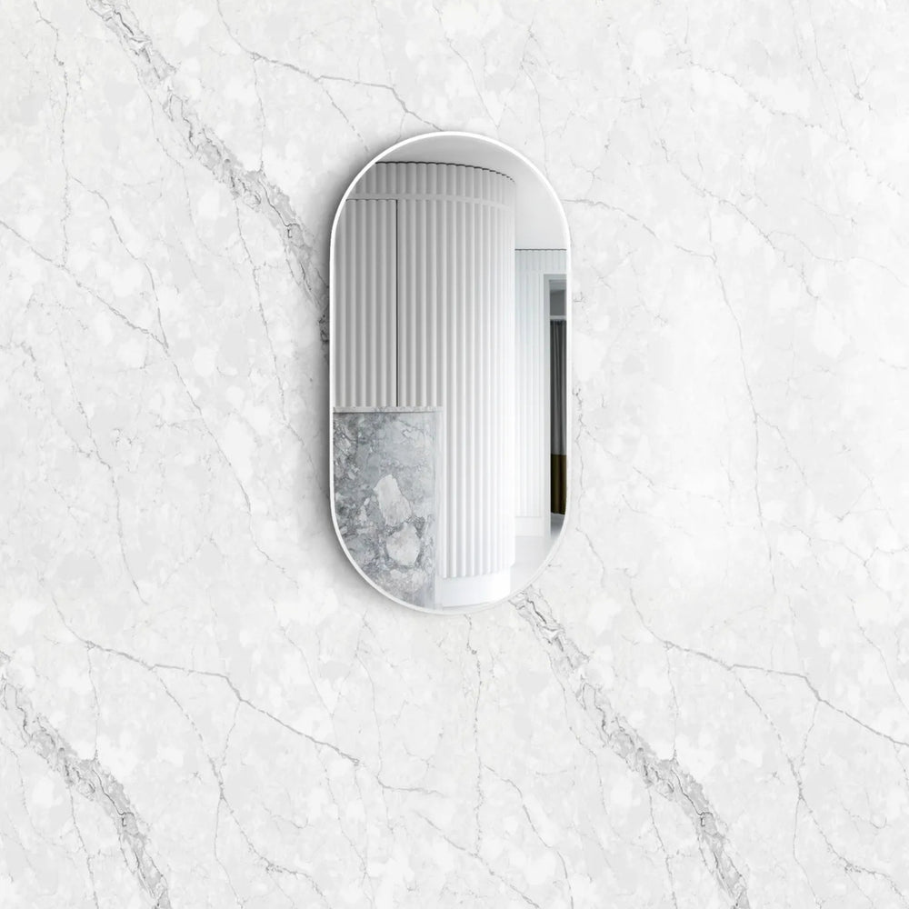 OTTI NOOSA METAL FRAMED MIRROR WHITE 450X900MM