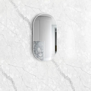 OTTI NOOSA METAL FRAMED MIRROR WHITE 450X900MM