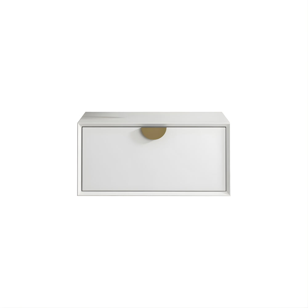 OTTI MOONLIGHT WHITE 600MM SINGLE BOWL WALL HUNG CABINET AND BASIN