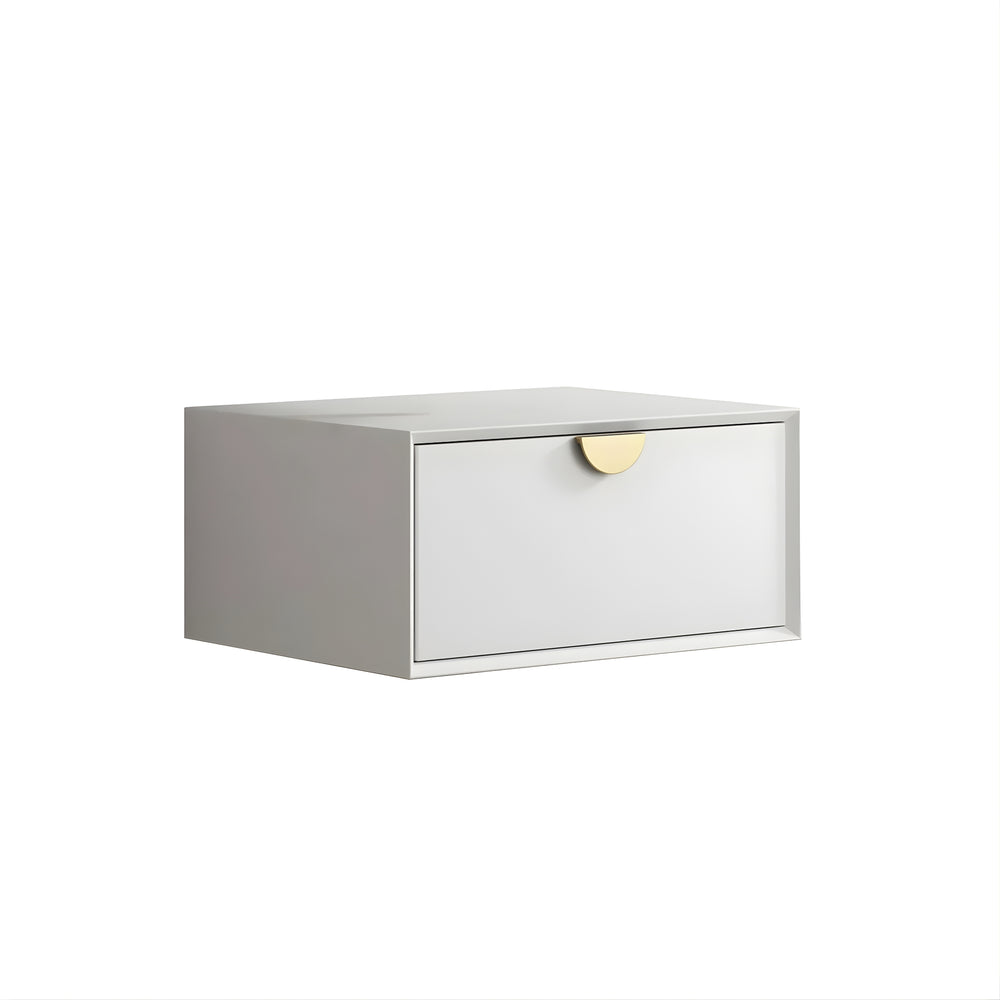 OTTI MOONLIGHT WHITE 600MM SINGLE BOWL WALL HUNG CABINET AND BASIN