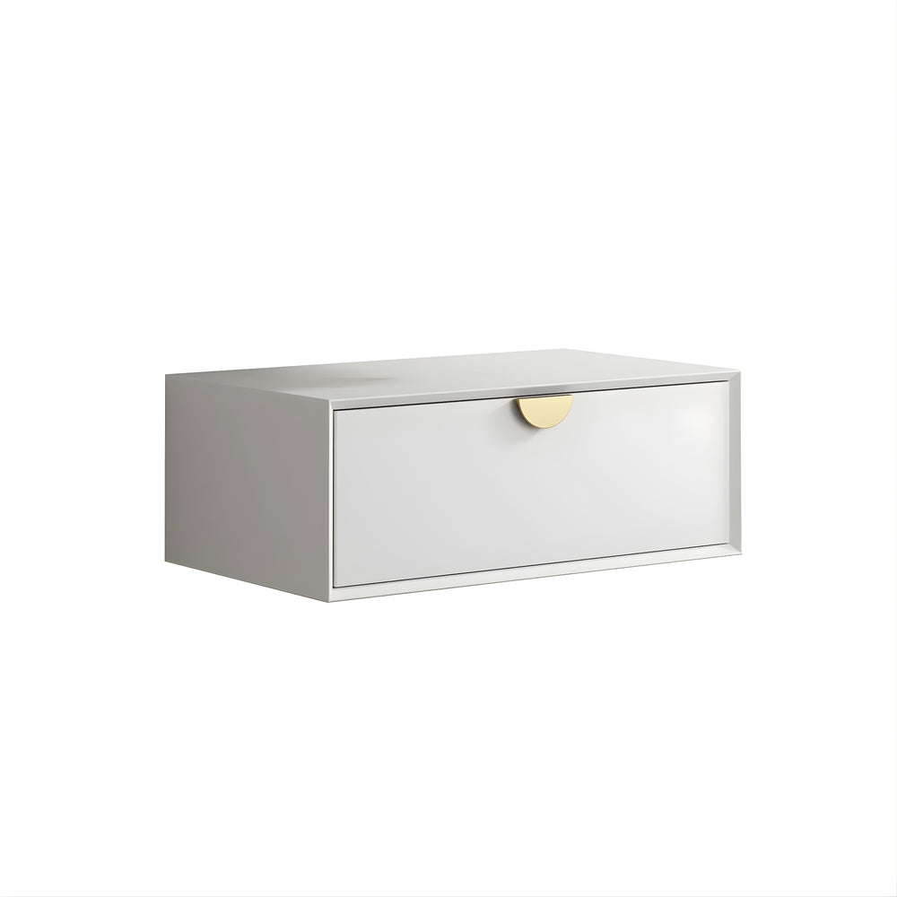 OTTI MOONLIGHT WHITE 750MM SINGLE BOWL WALL HUNG CABINET AND BASIN