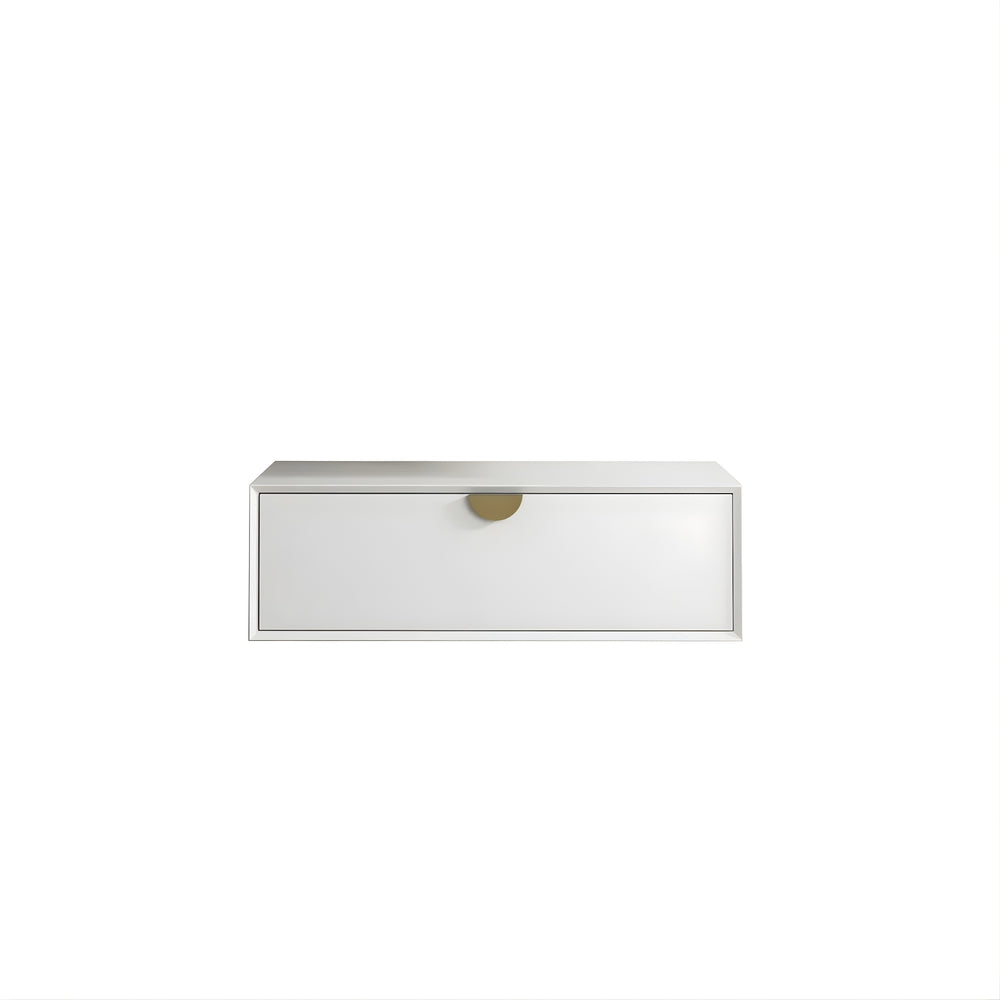 OTTI MOONLIGHT WHITE 900MM SINGLE BOWL WALL HUNG CABINET AND BASIN