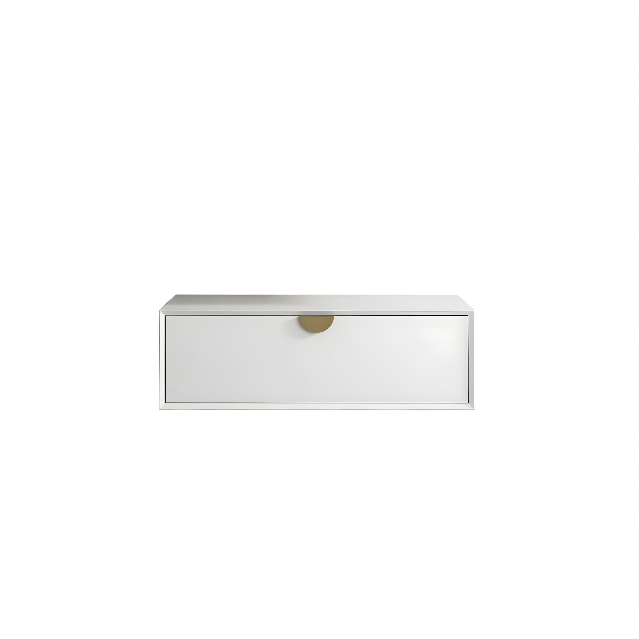 OTTI MOONLIGHT WHITE 900MM SINGLE BOWL WALL HUNG CABINET AND BASIN