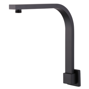 OLIVERI MONACO RAISED WALL MOUNTED SHOWER ARM 277MM MATTE BLACK