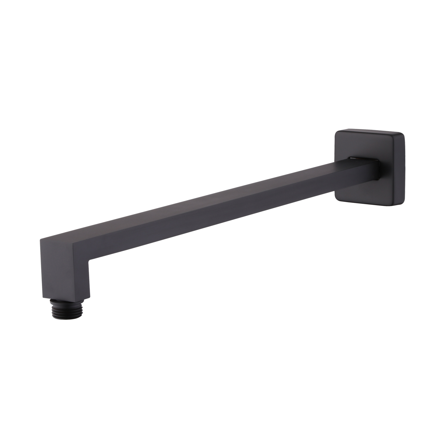 OLIVERI MONACO WALL MOUNTED SHOWER ARM 380MM MATTE BLACK