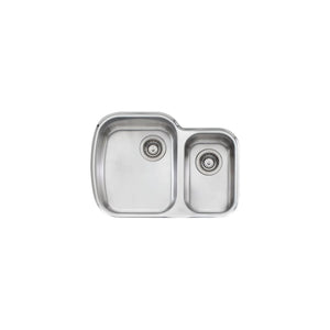 OLIVERI MONET 1 & 1/2 BOWL UNDERMOUNT ALFRESCO AND KITCHEN SINK STAINLESS STEEL 675MM