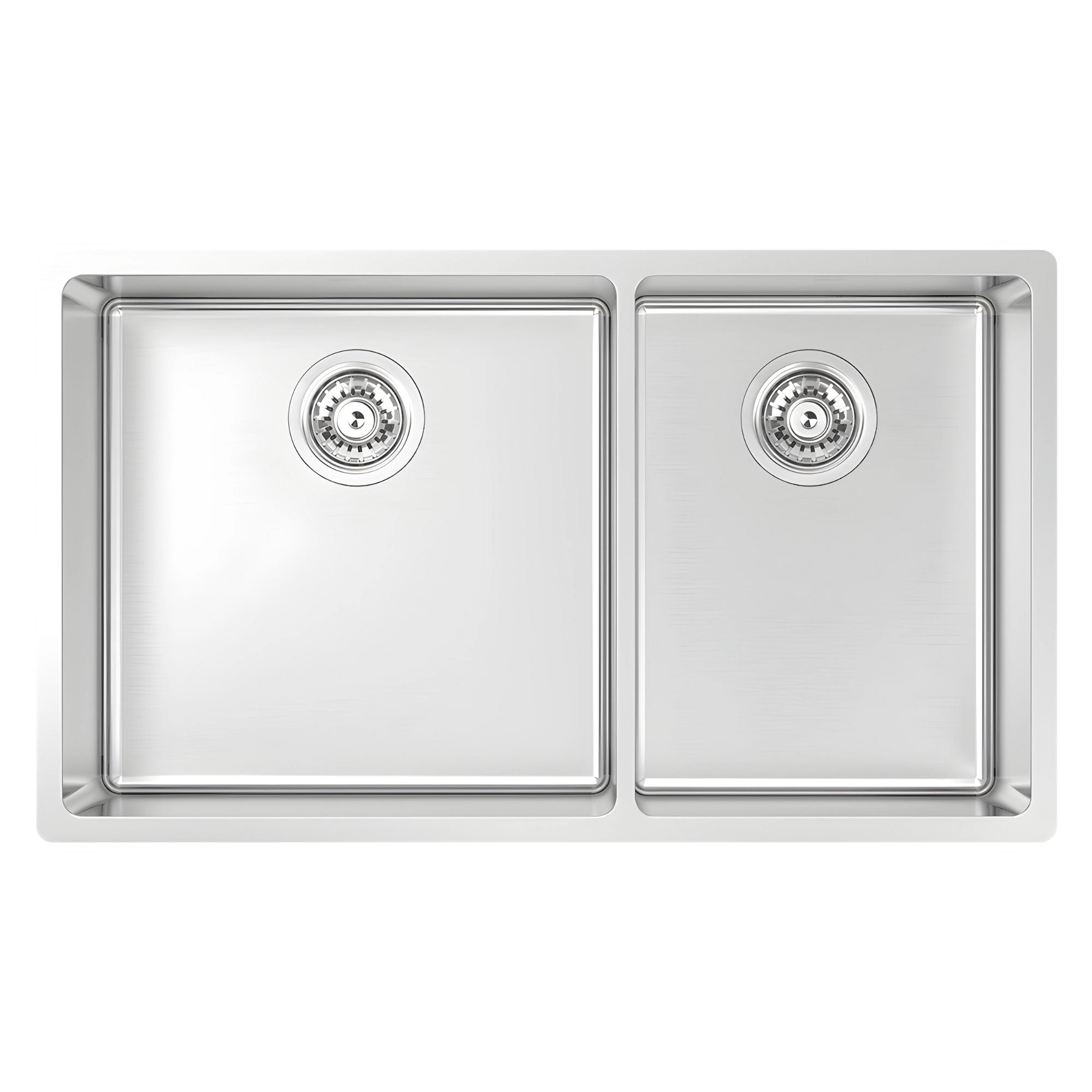 ABEY MONTEGO 1 & 3/4 DOUBLE BOWL KITCHEN SINK STAINLESS STEEL 775MM