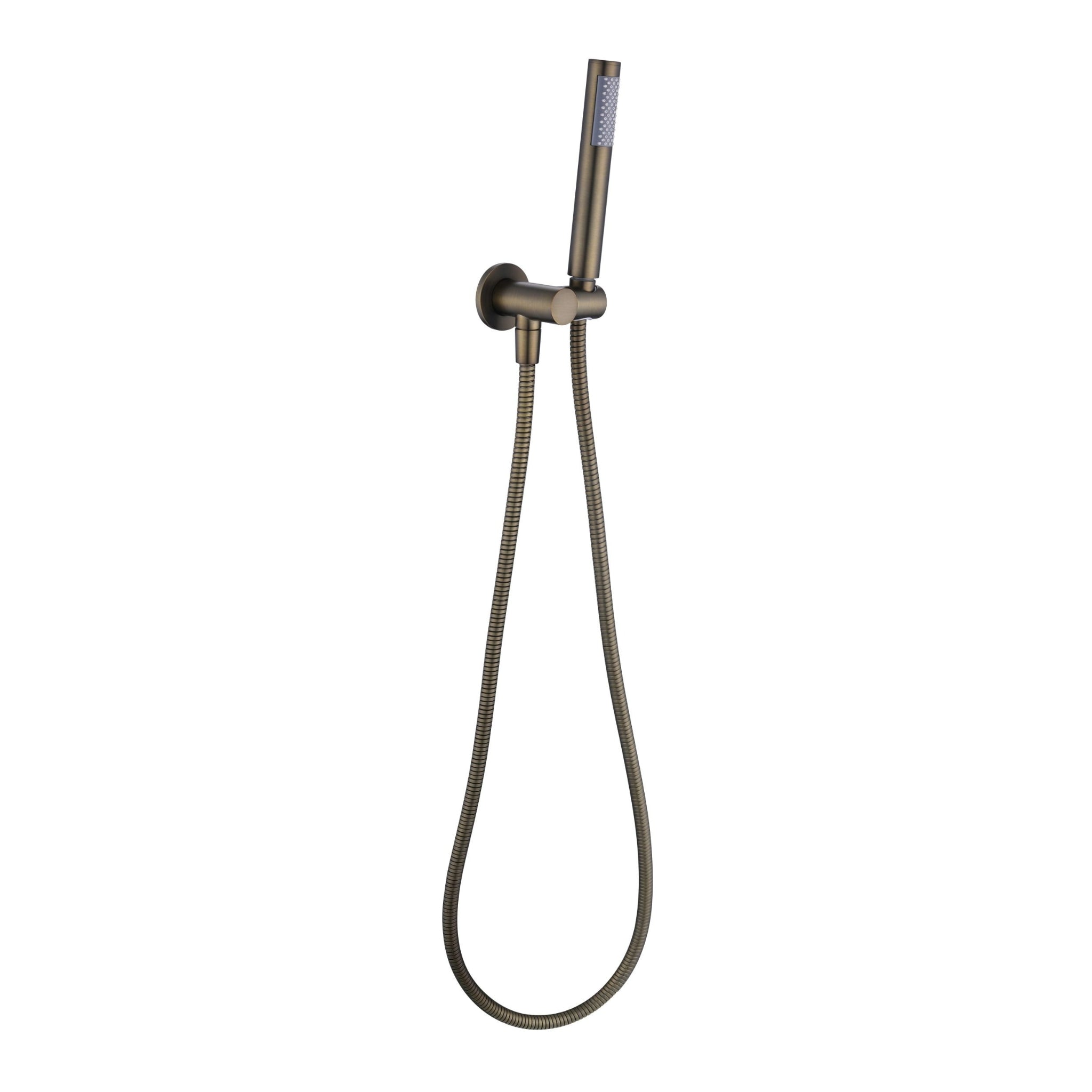 MODERN NATIONAL STAR MINI HAND SHOWER ON BRACKET 265MM ANTIQUE BRASS