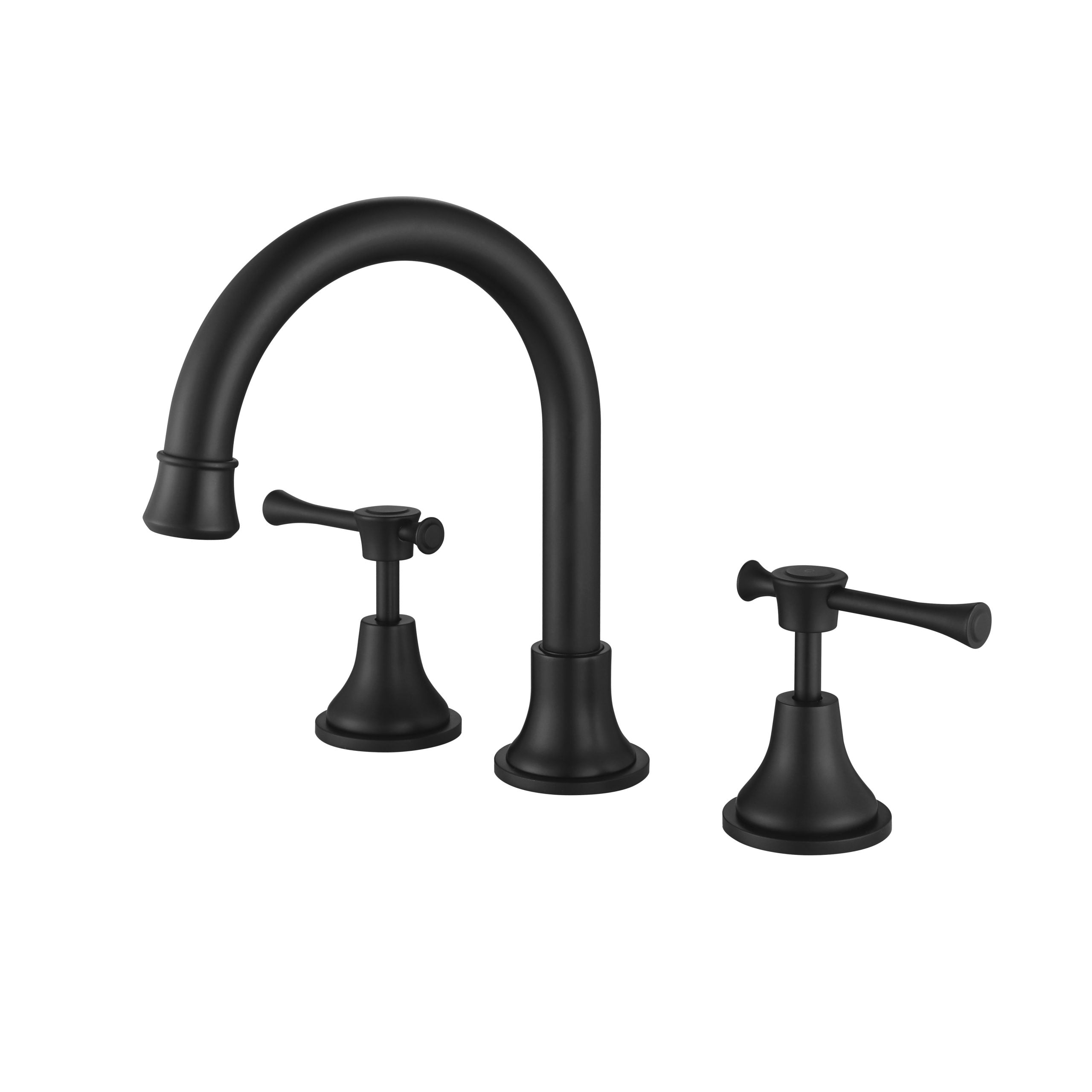 MODERN NATIONAL MONTPELLIER THREE PIECE BASIN SET 222MM MATTE BLACK