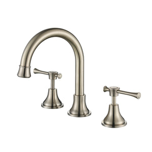 MODERN NATIONAL MONTPELLIER THREE PIECE BASIN SET 222MM BRUSHED NICKEL