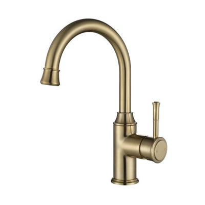 MODERN NATIONAL MONTPELLIER HIGH RISE TALL BASIN MIXER 289MM BRUSHED BRONZE