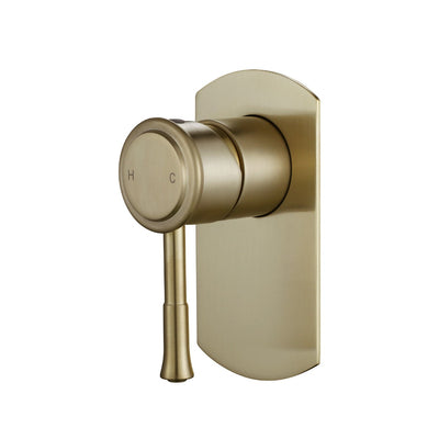 MODERN NATIONAL MONTPELLIER SHOWER MIXER TRIM KIT WITH UNIVERSAL BODY 130MM BRUSHED BRONZE