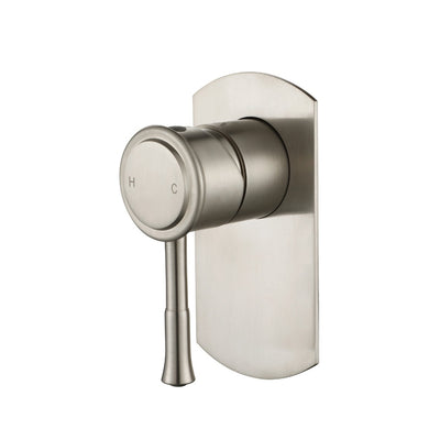 MODERN NATIONAL MONTPELLIER SHOWER MIXER TRIM KIT WITH UNIVERSAL BODY 130MM BRUSHED NICKEL