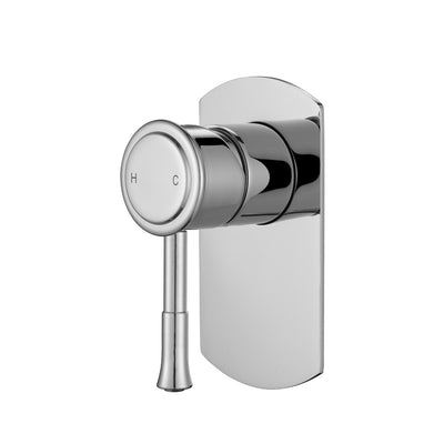 MODERN NATIONAL MONTPELLIER SHOWER MIXER TRIM KIT WITH UNIVERSAL BODY 130MM CHROME