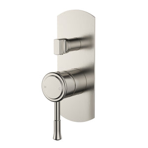 MODERN NATIONAL MONTPELLIER SHOWER DIVERTER MIXER 180MM BRUSHED NICKEL