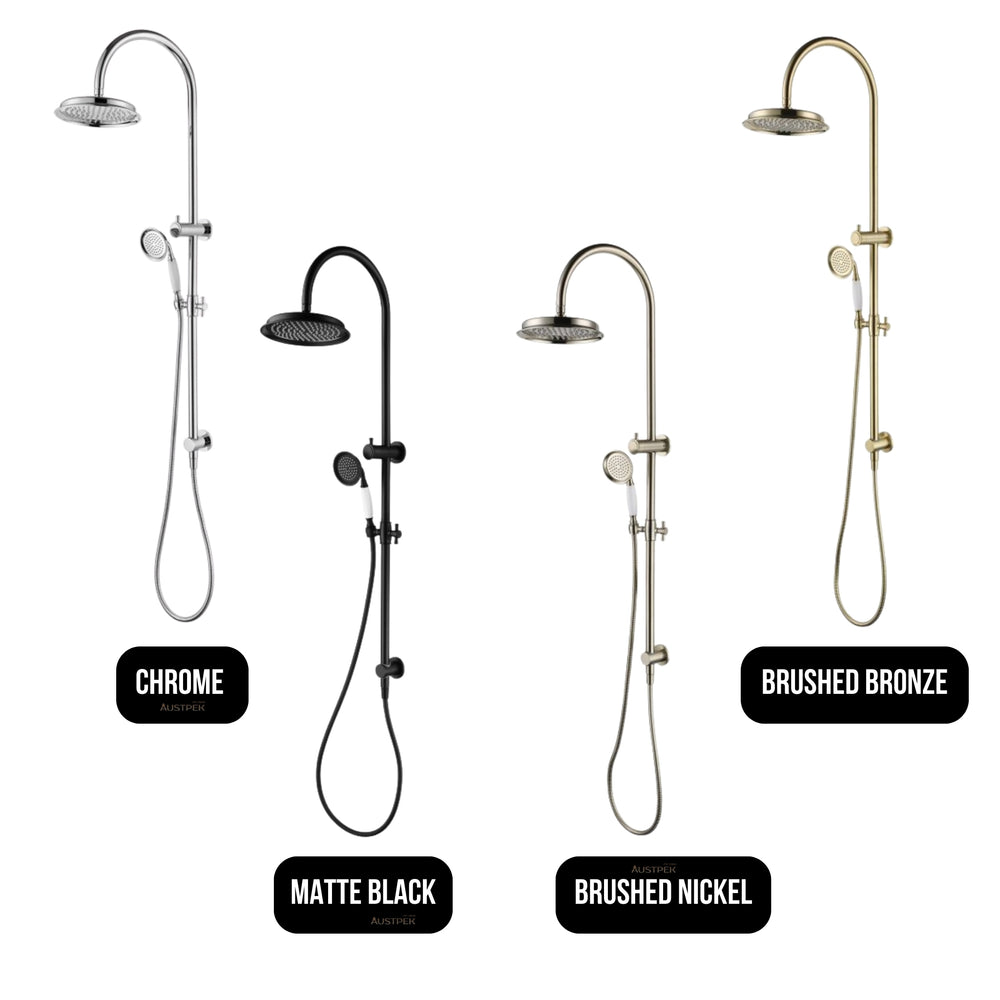 MODERN NATIONAL MONTPELLIER SHOWER COLUMN SET ⁠⁠BRUSHED NICKEL
