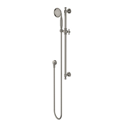 MODERN NATIONAL MONTPELLIER SHOWER RAIL 756MM BRUSHED NICKEL