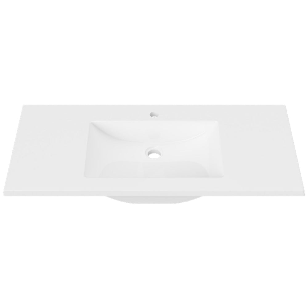 DUROCLASS MONACO GLOSS WHITE SINGLE BOWL UNDERMOUNT VANITY TOP (MULTIPLE SIZES AVAILABLE)