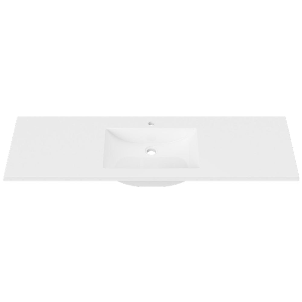 DUROCLASS MONACO GLOSS WHITE SINGLE BOWL UNDERMOUNT VANITY TOP (MULTIPLE SIZES AVAILABLE)