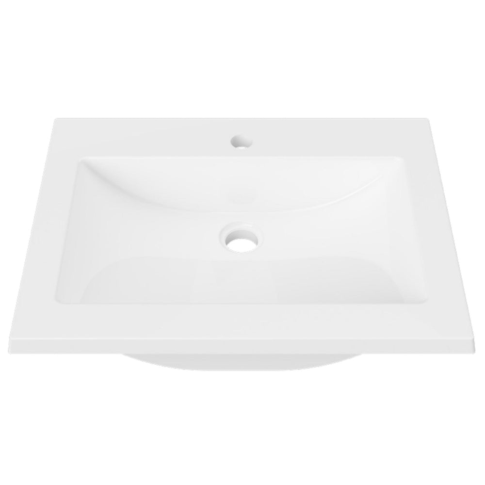 DUROCLASS MONACO GLOSS WHITE SINGLE BOWL UNDERMOUNT VANITY TOP (MULTIPLE SIZES AVAILABLE)