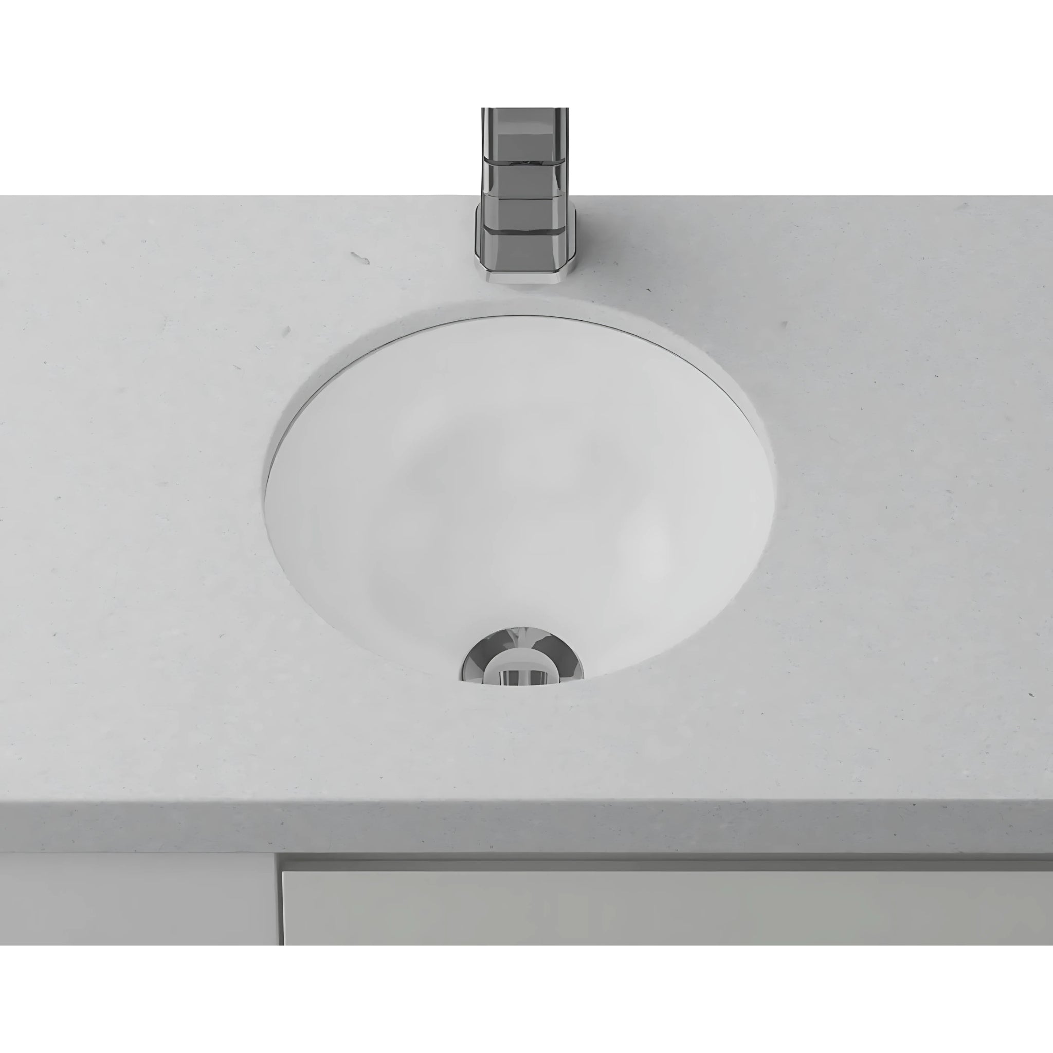 TIMBERLINE MINI ROUND UNDER COUNTER BASIN GLOSS WHITE 255MM