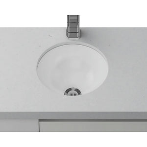 TIMBERLINE MINI ROUND UNDER COUNTER BASIN GLOSS WHITE 255MM
